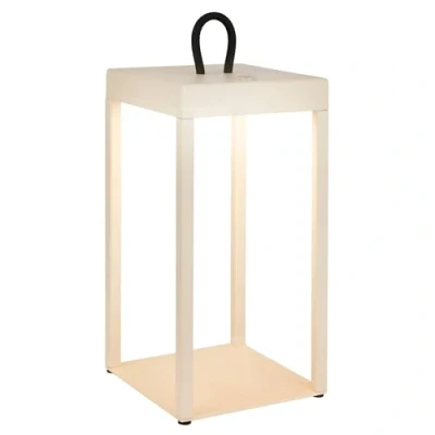 Image of BRILONER Cordless rechargeable lantern with touch, dimmable, IP44, warm white light colour, bedside lamps, table lamp, battery lamps for living room, outdoor lantern,31.5x13cm, beige