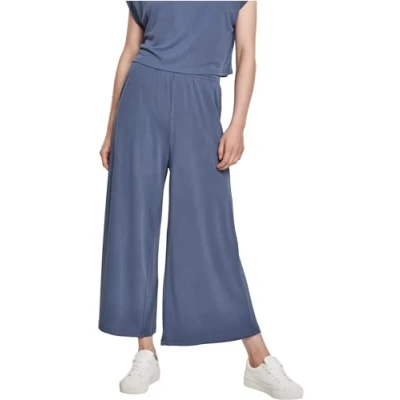 Image of Urban Classics Culotte Trousers, Women&#039;s, Size: 3XL, Vintageblue