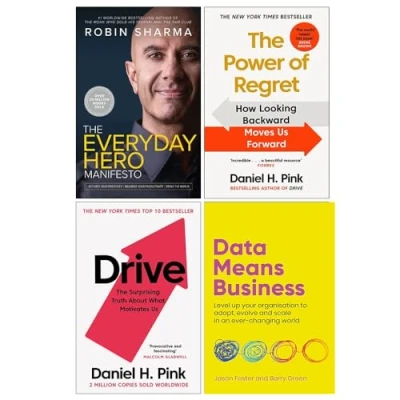 Image of The Everyday Hero Manifesto, Power of Regret, Drive &amp; 24 Assets Collection 4 Books Set
