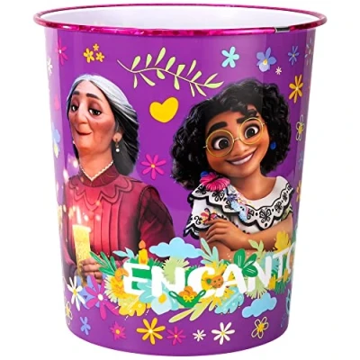 Image of Encanto Kids Childrens Waste Bucket Paper Bin Basket for Bedroom Study Desk Dustbin