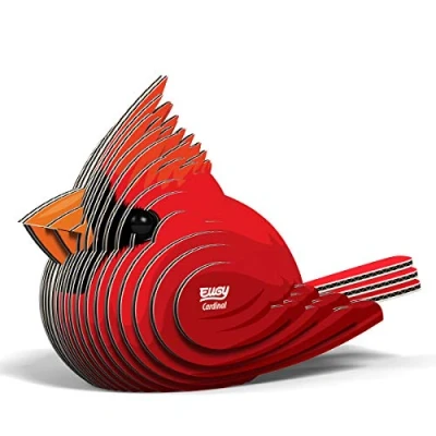 Image of EUGY Eco Friendly 3D Paper Puzzle (Cardinal)