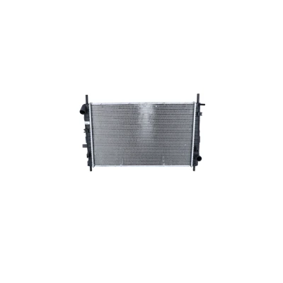 Image of 1006262, 1024051, 1036597, 5055798, 6775667 Engine radiator NRF 509527 Aluminium 616mm 386mm 34mm with mounting parts Brazed cooling fins