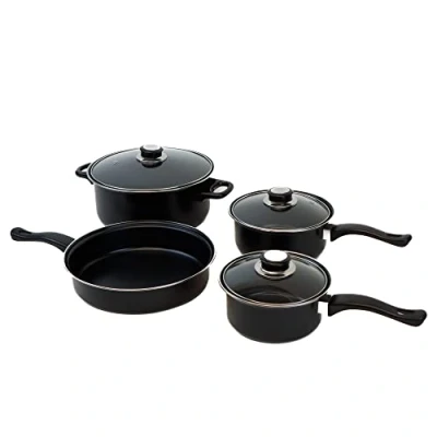 Image of Streetwize LWACC170 Cookware Pan Set 7 Pieces Cassarole Dish Saucepan Frypan