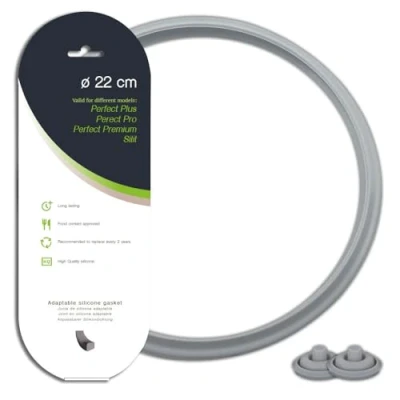 Image of ANAKEL HOME Pack of Ø22 cm Pot Gasket and Set 2 Pressure Indicator Gaskets Compatible with WMF Plus Express Adaptable Refill, Silicone