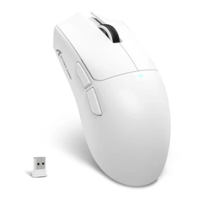 Image of MAMBASNAKE X ATTACK SHARK X11SE Wireless Gaming Mouse Up to 22000 DPI,PixArt PAW3311 Sensor,BT/2.4G/Wired,59g Lightweight,2000W Clicks,40G Acceleration,Long Battery,Driver Support,for Win/Mac White