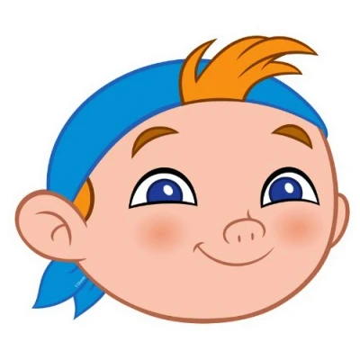 Image of Star Cutouts Printed Card Mask of Cubby Jake and the Neverland Pirates