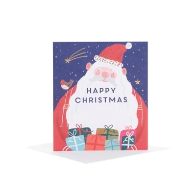 Image of Braille Christmas Card Festive Greeting Xmas Cards