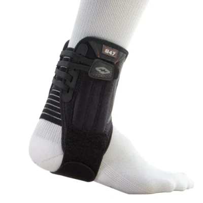 Image of Shock Doctor Ankle Stabilizer with Flexible Support Stays Black, Medium