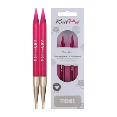 Image of Knit Pro KP51260 Trendz 8 mm Normal Interchangeable Circular Needles, Multi Colour