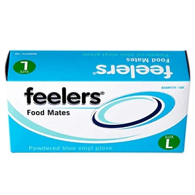Image of FEELERS Food Mates Powder Free Vinyl Glove 100 (50 Pairs)