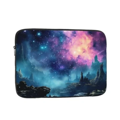 Image of Cool Star River Print Laptop Case 17 inch Shockproof Protective Notebook Bag Water Resistant Sleeve
