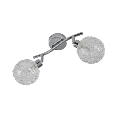 Image of Lindby Ceiling Light &#039;Ticino&#039; dimmable (Modern) in Silver Made of Metal for e.g. Hallway (2 Sources, G9) from lamp, lamp