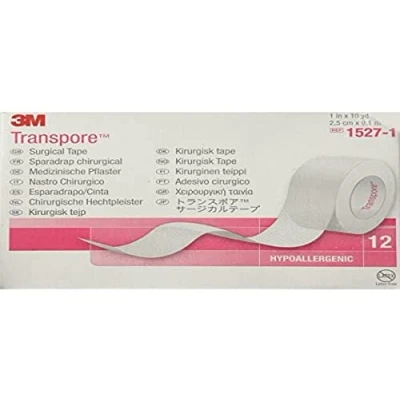 Image of 3M Transpore Tape 1 x 10 yd Box: 12