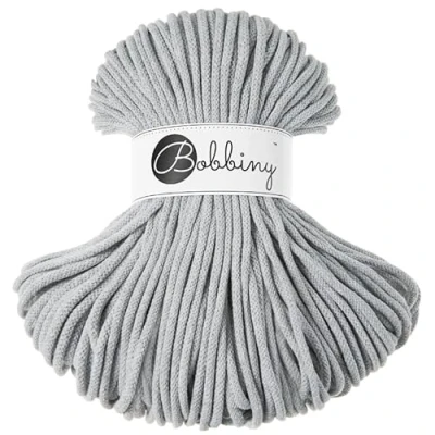 Image of Bobbiny Premium 5mm Braided Macrame Cord (Light Grey) 100m