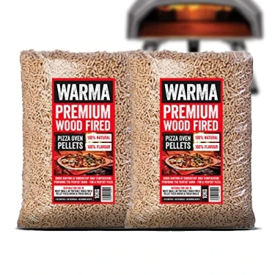 Image of 2 x 10kg Bags Eco Premium Pizza Oven Wood Pellets 100% Natural Easy to Light Suitable for Ooni Uuni Ninja Nero Dellonda Outdoor Garden Cooking Pellet Operated Stoves Fired Grill Ovens