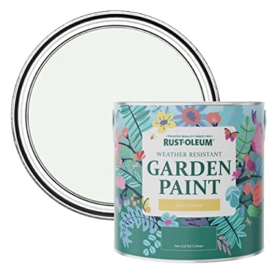 Image of Rust Oleum White Mould Resistant Garden Paint In Matt Finish Steamed Milk 2.5L