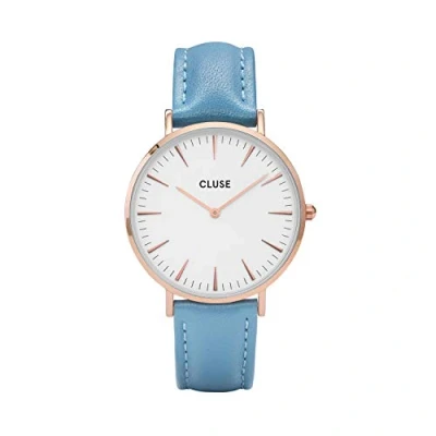 Image of CLUSE La Bohème Rose Gold &amp; Retro Blue Watch