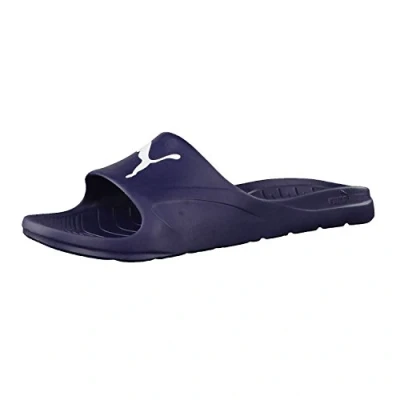 Image of PUMA Unisex Divecat Beach &amp; Pool Shoes, Blue (Peacoat White 03), 6 UK