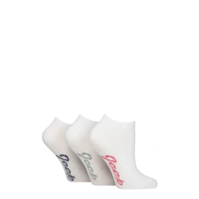 Image of Women&#039;s 3 Pair Jeep Fully Cushioned Bamboo Trainer Socks White 4 8