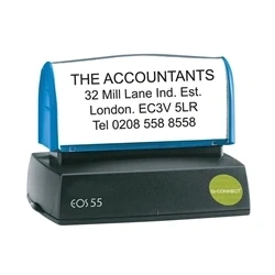 Image of Q Connect Voucher for Custom Pre Inked Stamp 57 x 20 mm KF02106