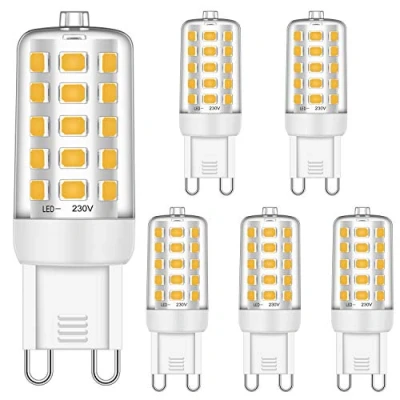 Image of Brantoo G9 Led Light Bulbs 5W Warm White 2700K No Flicker Equivalent to 25W 28W 33W 40W Halogen Bulbs, 460LM, CRI&gt;85, Socket Energy Saving Lamp, Not Dimmable, AC 220 240V, 5 Pack
