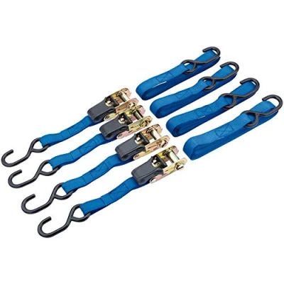 Image of Draper Ratcheting Tie Down Straps, 5m x 25mm, 250kg (4 Piece)