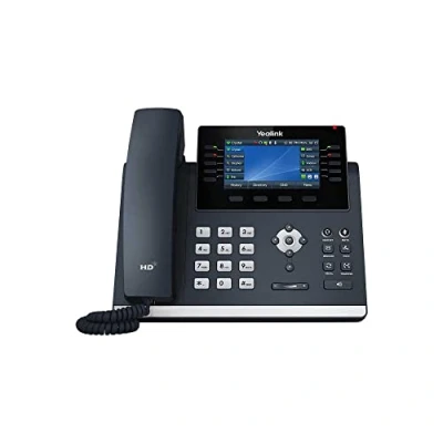 Image of Yealink SIP T46U Productivity Enhancing IP Power over Ethernet Corded Phone with Optima HD Voice Technology and 4.3 Inch TFT LCD Colour Display Backlight (480 x 272 Pixel) Black