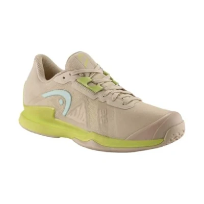 Image of HEAD Women&#039;s Sprint Pro 3.5 Tennis Shoe, Macadamia Lime, 42 EU (8 UK)