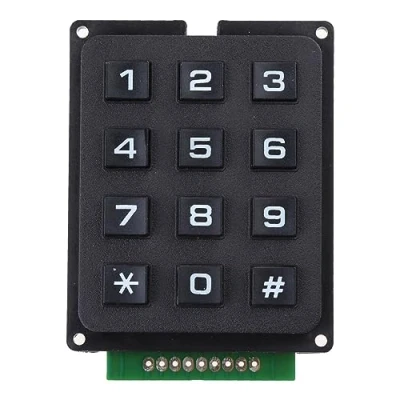 Image of 3x4 Matrix Array 12 Keys Button Keypad Keyboard Module Electronic DIY MCU Membrane