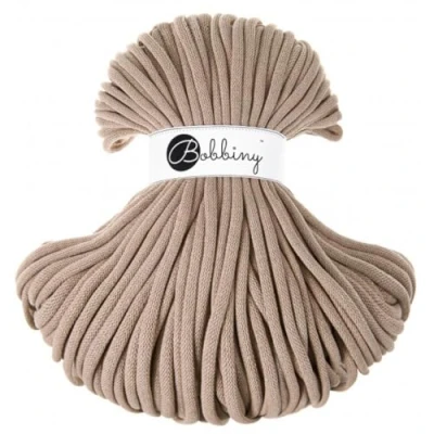 Image of Bobbiny Jumbo 9mm Braided Macrame Cord (Sand) 100m