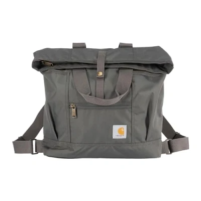 Image of Carhartt, Durable Bag with Adjustable Straps and Laptop Sleeve, Convertible Backpack Tote (Gravel), One Size