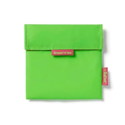 Image of Roll&#039;eat ® Reusable Snack Bag Kids Snacks Container Eco Friendly Food for Storage Green Color Snack&#039;n&#039;Go Fluor