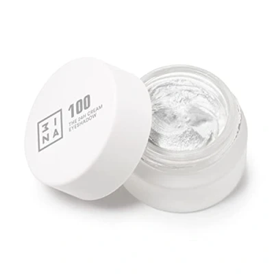 Image of 3INA MAKEUP The 24H Cream Eyeshadow 100 White Longwearing &amp; Waterproof Fast Drying Formula Creamy Texture Highly Pigmented Matte and Shimmer Finish Vegan Cruelty Free