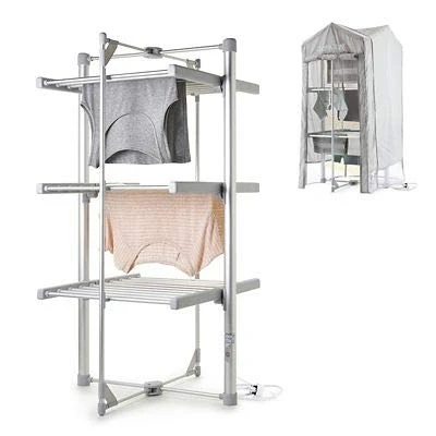 Image of Dry:Soon Mini 3 Tier Heated Clothes Airer and Cover Offer Bundle