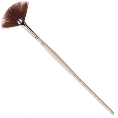Image of da Vinci MASK FAN BRUSH for face mask, enzymatic peeling, fruit acid peeling / synthetic fibre handmade in germany