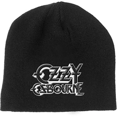Image of Ozzy Osbourne Beanie Hat Logo Black Sabbath Official One Size
