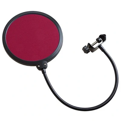 Image of Keepdrum EMH019RD Microphone Pop Filter Killer Red