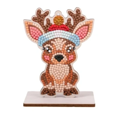 Image of CRYSTAL ART Reindeer Buddy Christmas Tree Decoration