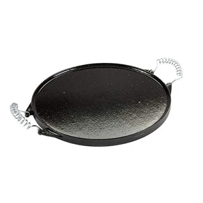 Image of Guison DM722 _Round Enamelled Cast Iron Griddle, 52 cm, Black