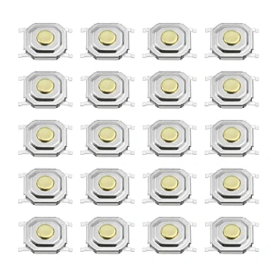 Image of EMSea 20PCS Micro Switch Tactile Push Button Compatible with 3C B6 Car Remote Control Key Audio Equipment Momentary Tact 5.2x5.2x1.5mm