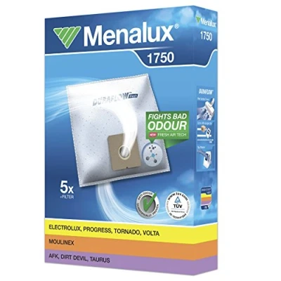 Image of Menalux 1750 Pack of 5 Dustbags &amp; 1 motor filter to cut
