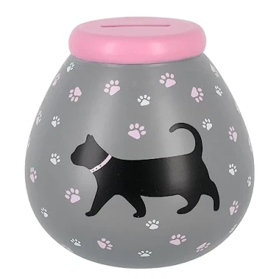 Image of Pot of Dreams Limited Edition Money Boxes from Dogs &amp; Cats to Home Tree Life SMASH open savings bank (Black Cat)