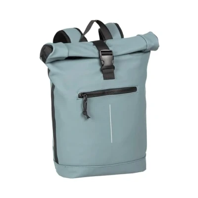 Image of New Rebels Unisex Adults Mart York Rolltop Backpack 16L, Soft Blue, 30x12x43cm