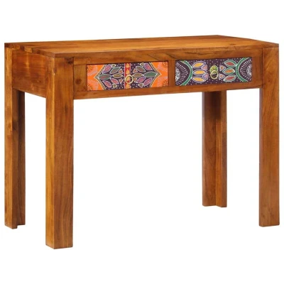 Image of vidaXL Desk 100x50x75 cm Solid Wood Acacia