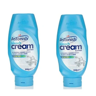Image of 2 x Astonish Household Bathroom Bleach Cream Cleaner 550ml