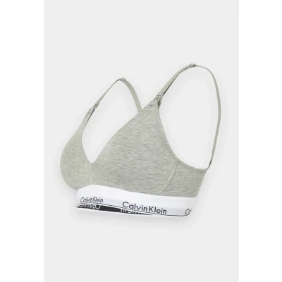 Image of Calvin Klein Underwear Maternity BRA Triangle bra, Women&#039;s, Size: Small, Grey heather