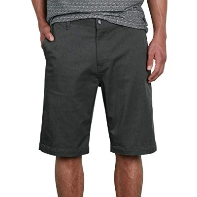Image of Volcom Men&#039;s Vmonty Stretch 22 Shorts, Charcoal Heather, 32