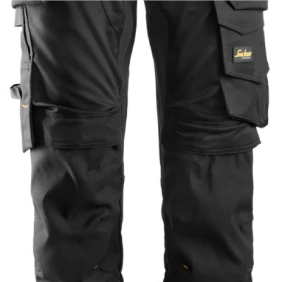 Image of Snickers AllroundWork Stretch Trousers Holster Pockets Black/Black 256