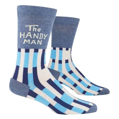 Image of Blue Q men&#039;s Funny Crew Socks (fits shoe Size 7 12), The Handyman, One