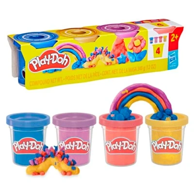 Image of Play Doh 4 Pack Metallic Shine Compound
